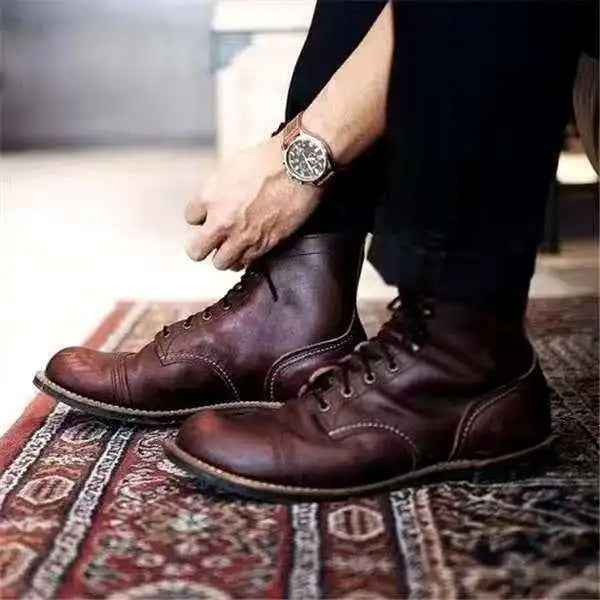 Jason™ Premium Leather Boots — Hand-Finished Everyday Comfort