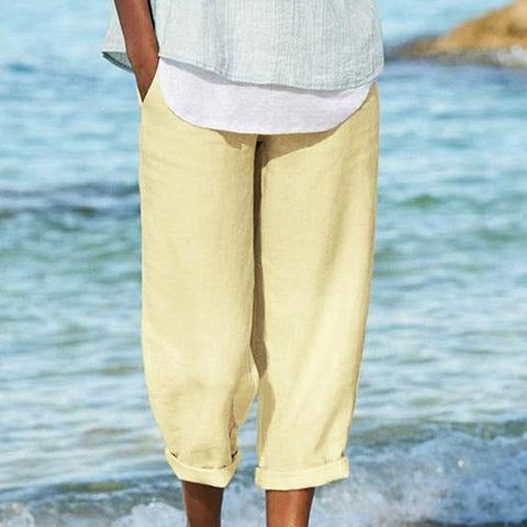 Clydel™ - Airy Cropped Pants | Last Day 80% Off!