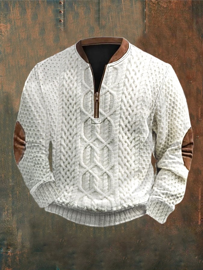 Men's Western Retro Textured Printed Sweatshirt Last Day 80% Off!