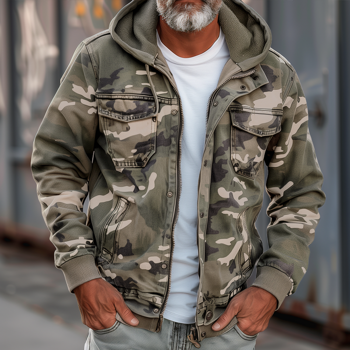 Sami | Jacket with Camouflage Pattern | Last Day 80% Off!