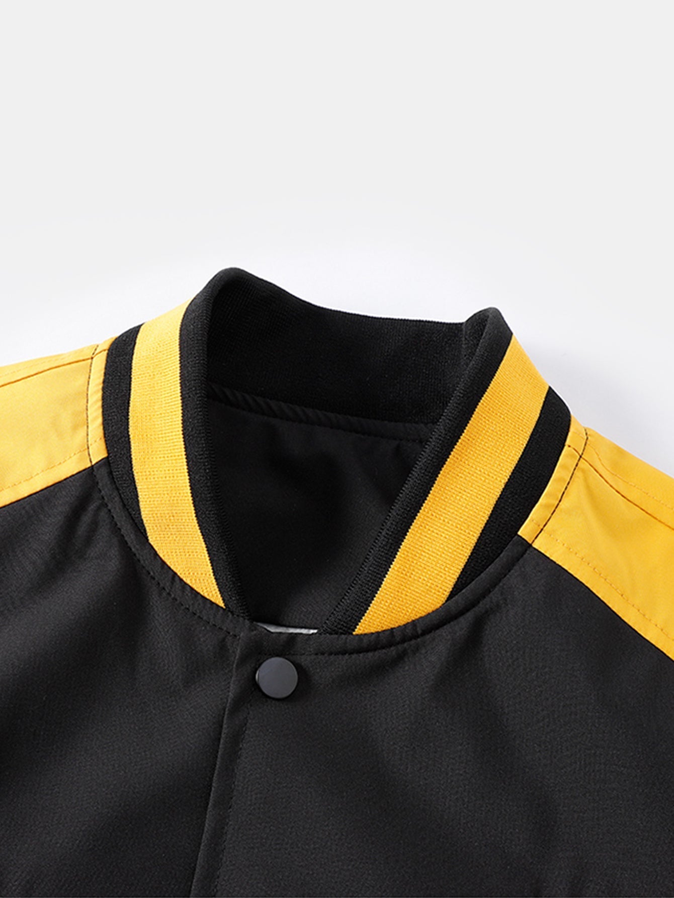 Relaxed Fit Contrast Embroidered Baseball Jacket | Last day 80% off!