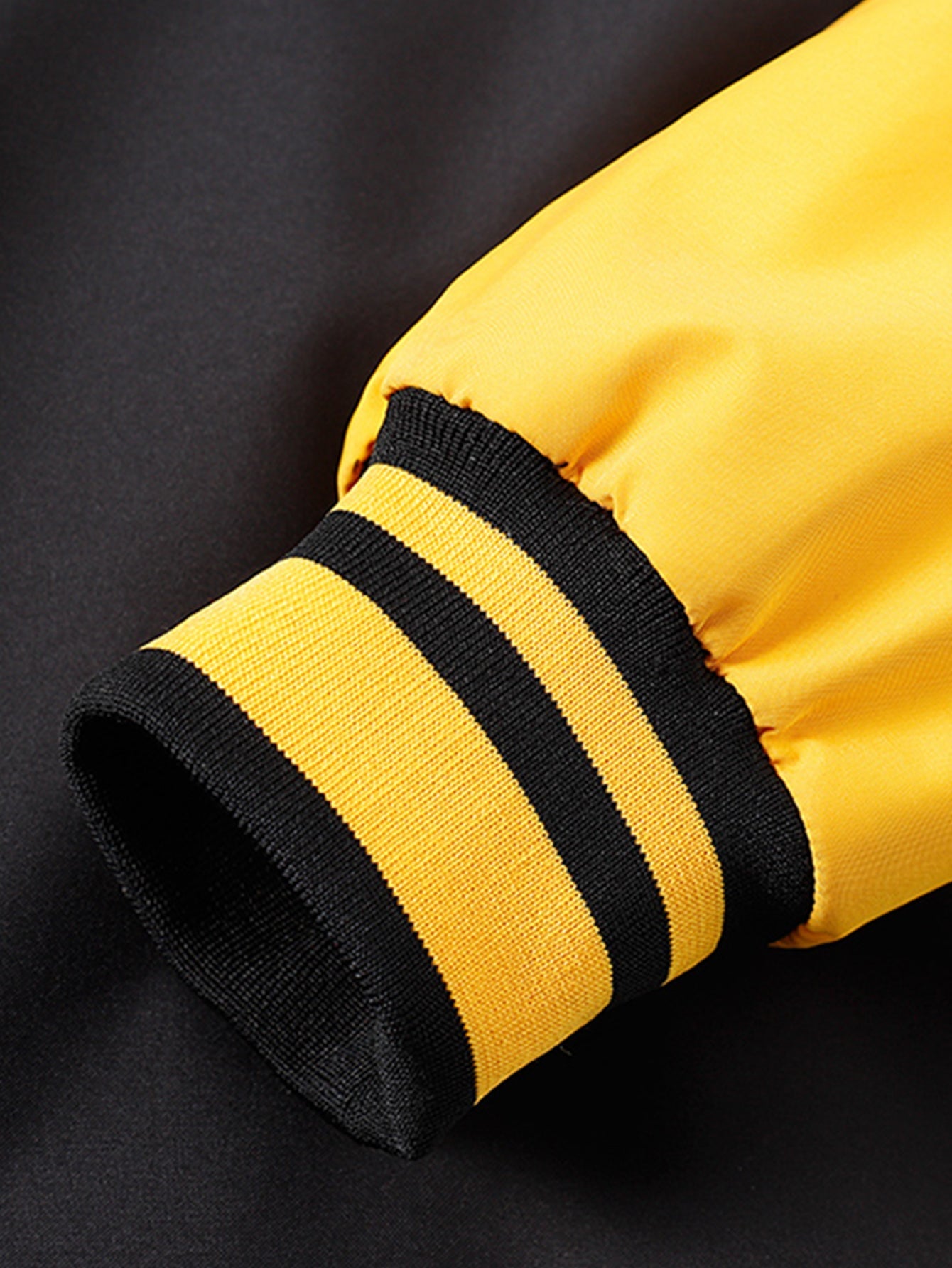 Relaxed Fit Contrast Embroidered Baseball Jacket | Last day 80% off!