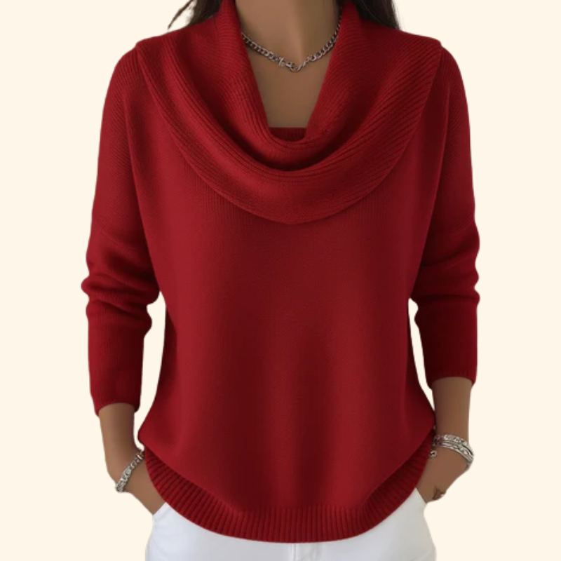 Elliza | Sweater with Collar | Last Day 80% Off!