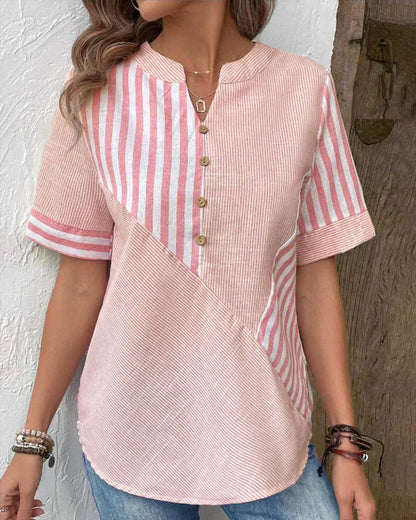 Lila | Soft Striped Blouse | Last Day 80% Discount!