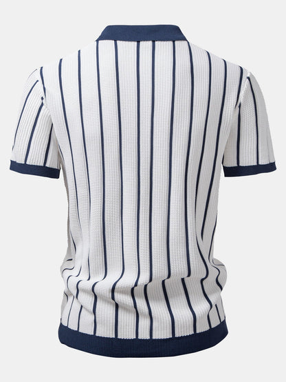 Striped Knit Shirt with Buttons | Last day 80% off!