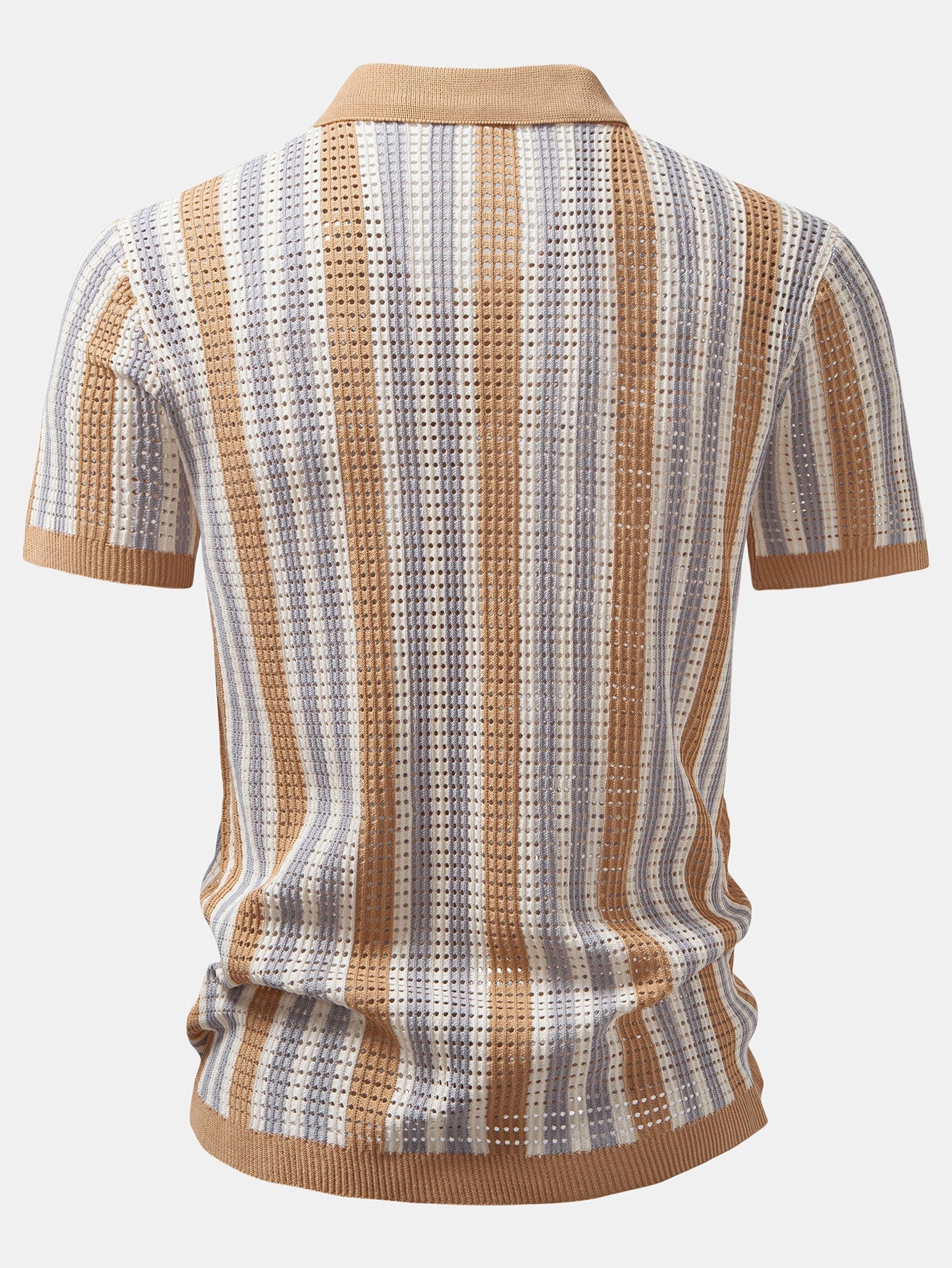 Striped Eyelet Crocheted Shirt | Last day 80% off!