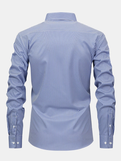 Long Sleeve Striped Shirt with Buttons | Last Day 80% Off!