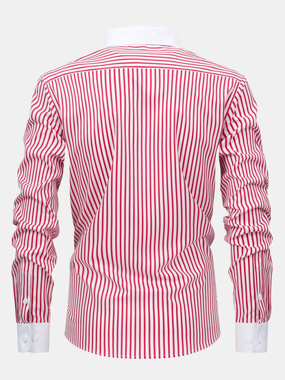 Non-Iron Striped Winchester Shirt & Slim Fit Tapered Trousers | Last day 80% off!