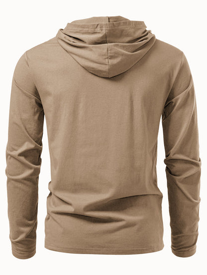 Long Sleeve Cotton Hoodie T-Shirt | Last day 80% off!