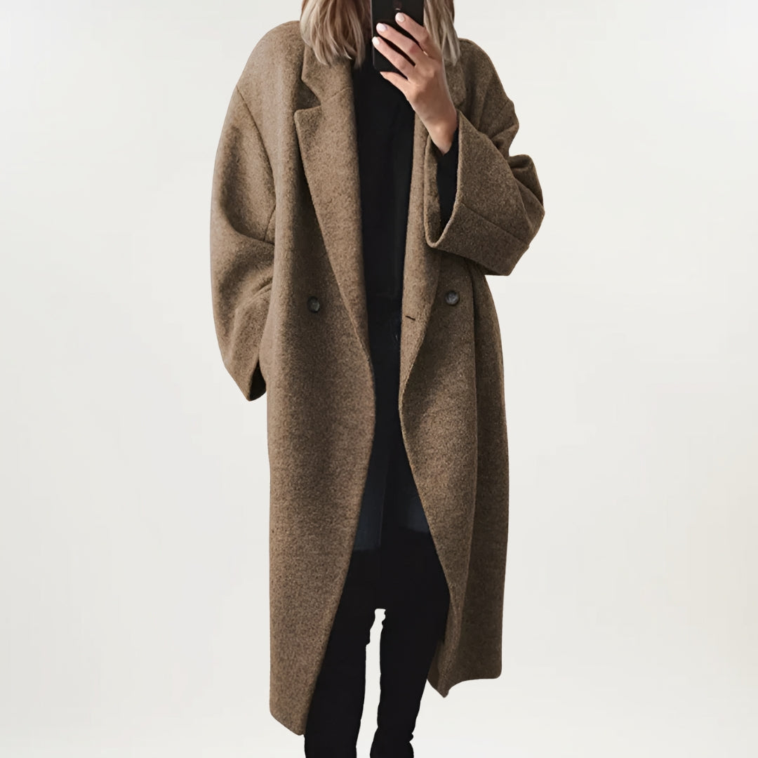 Eldham | Cosy Longline Overcoat | Last Day 80% Off!