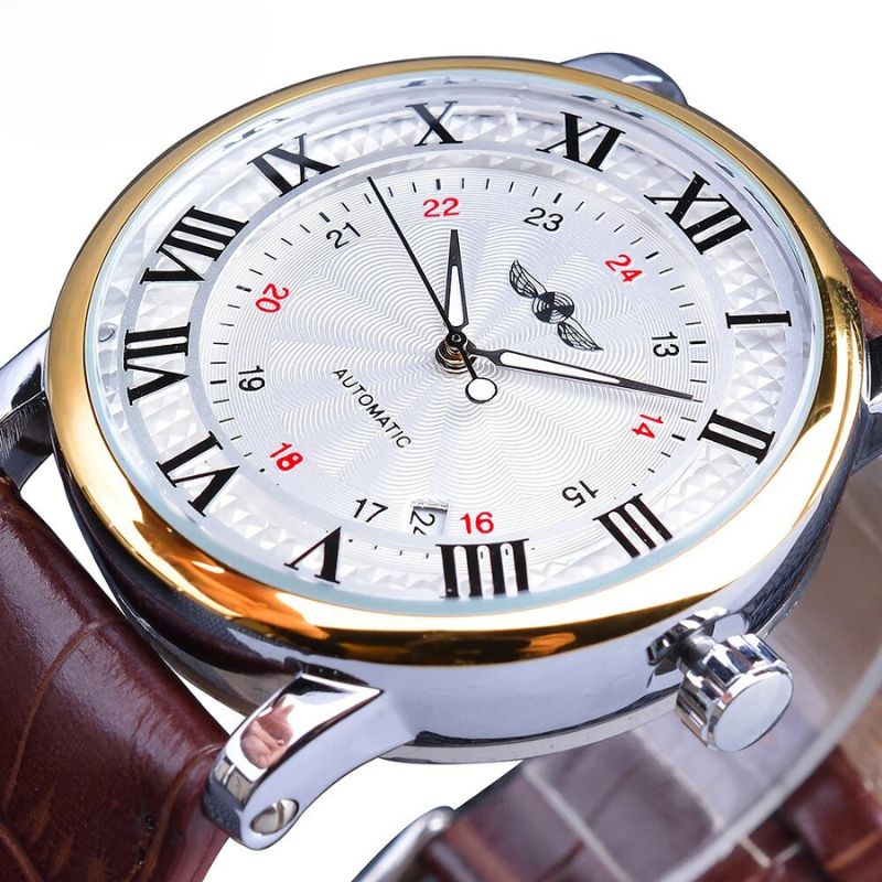 Luxury Automatic Leather Watch™ - Wilson | Last Day 80% Off!