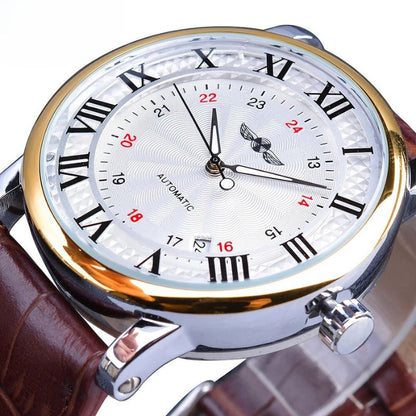 Luxury Automatic Leather Watch™ - Wilson | Last Day 80% Off!