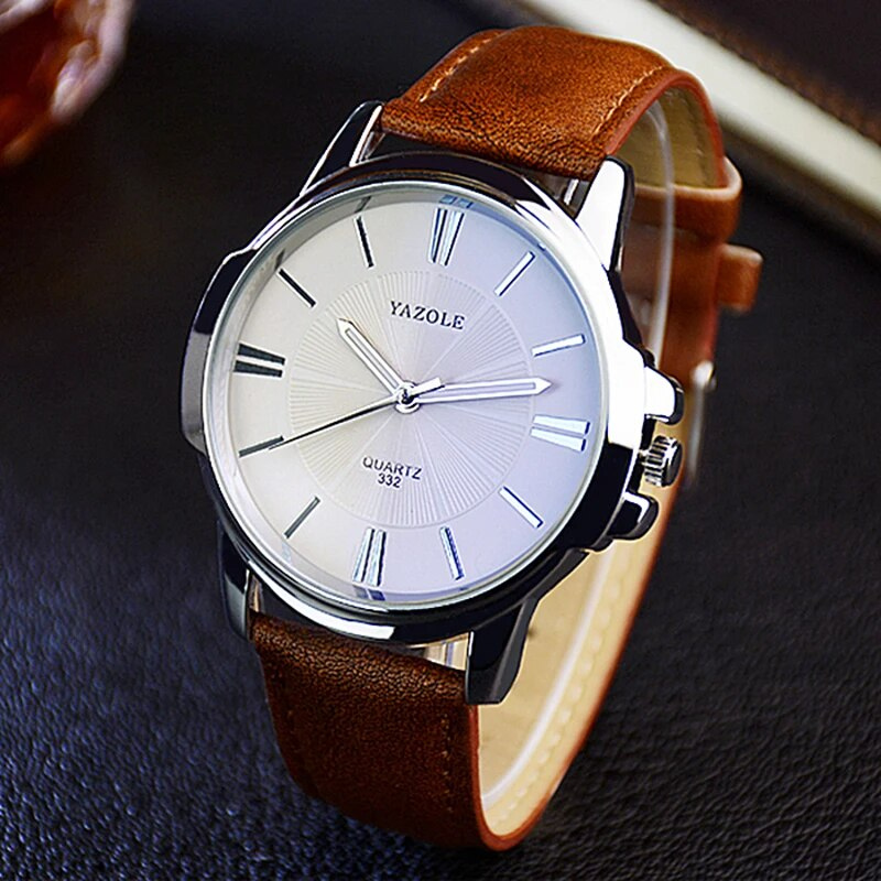 Luxurious Blue Glass Leather Watch™ - Wilson | Last Day 80% Off!