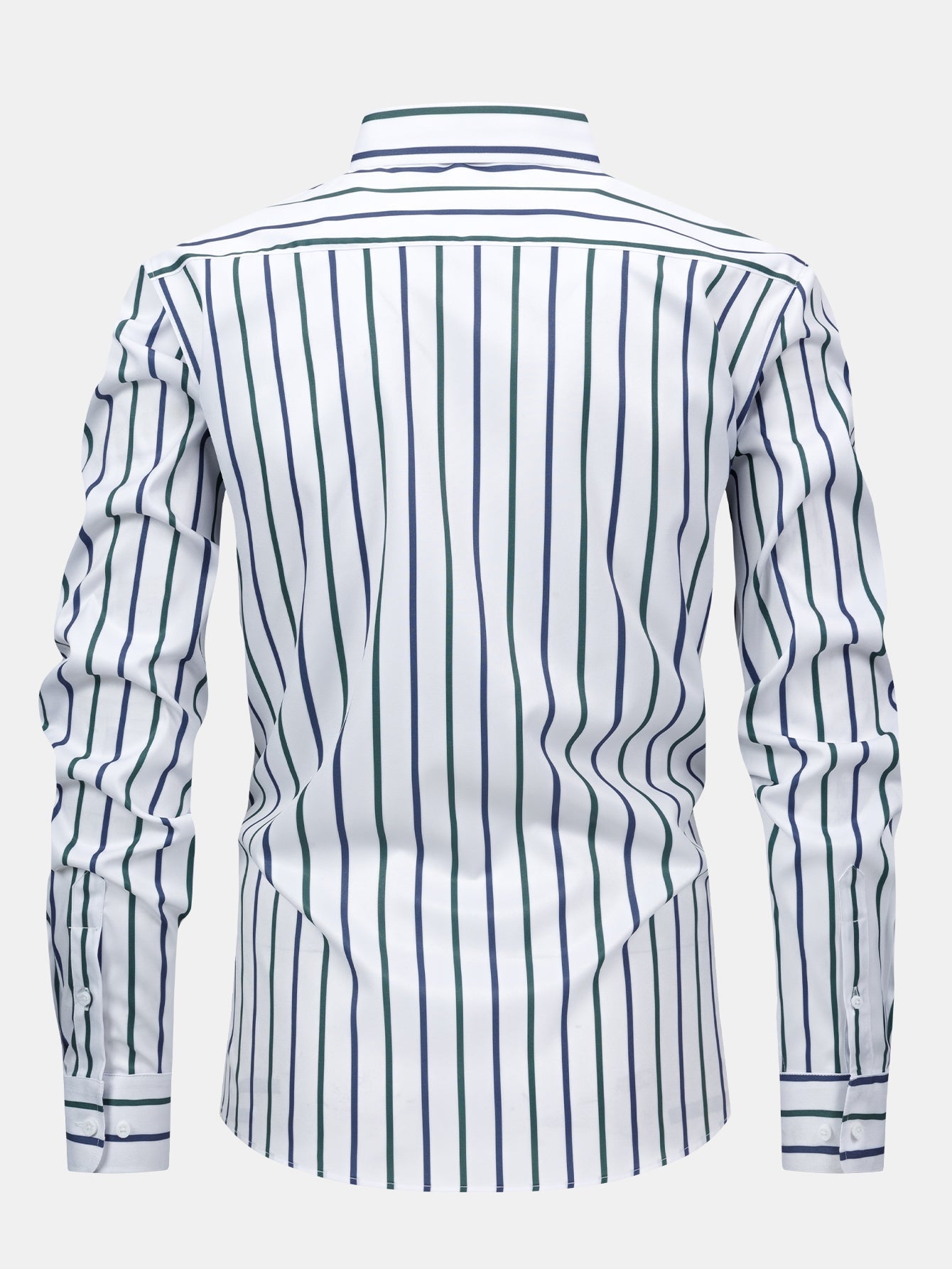 Long Sleeve Striped Button-Up Shirt | Last day 80% off!