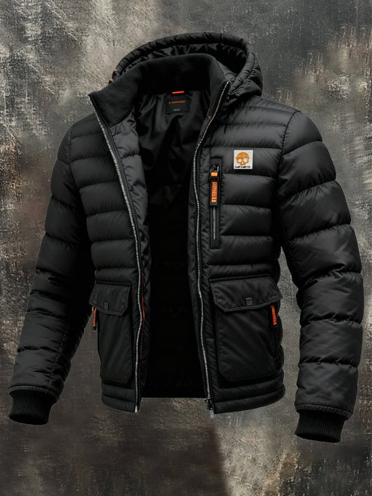 Retro quilted men's jacket in patchwork style, warm, with zip and multiple pockets | Last Day 80% Off!