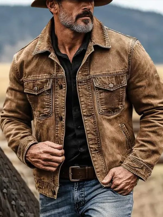 Men's Western Outdoor Vintage Multi-Pocket Jacket (BUY 1 GET 1 FREE)