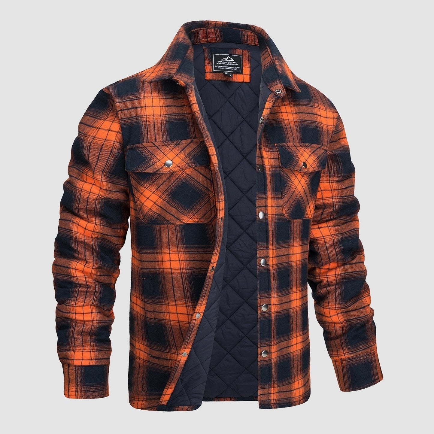 Luke - Checkered Bomber Jacket | Last Day 80% Off!