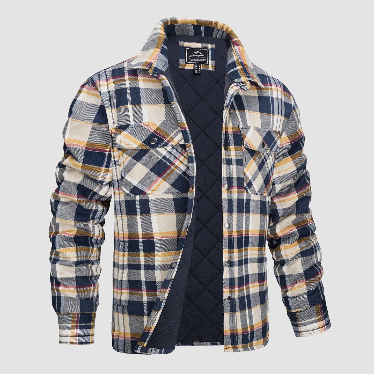 Versatile Design Checkered Bomber Jacket | Last day 80% off!