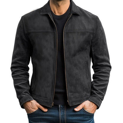 Men's Classic Fashion Zipper Leather Jacket | Last day 80% off!