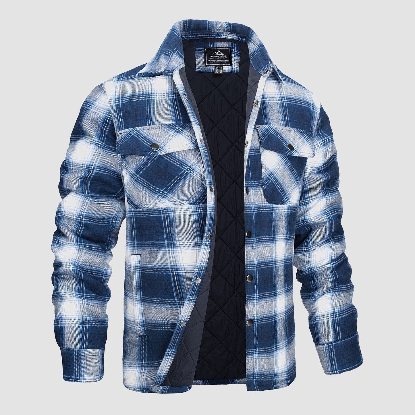 Luke - Checkered Bomber Jacket | Last Day 80% Off!