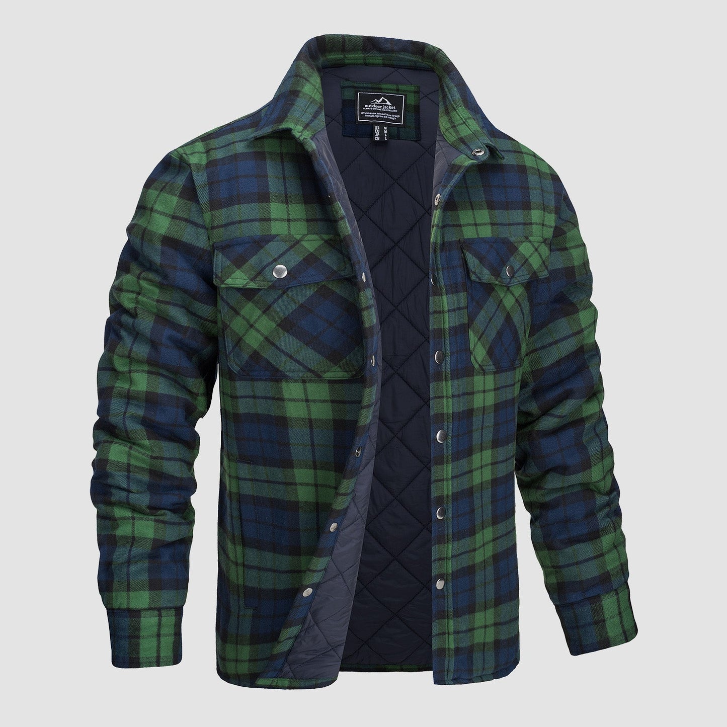 Luke - Checkered Bomber Jacket | Last Day 80% Off!
