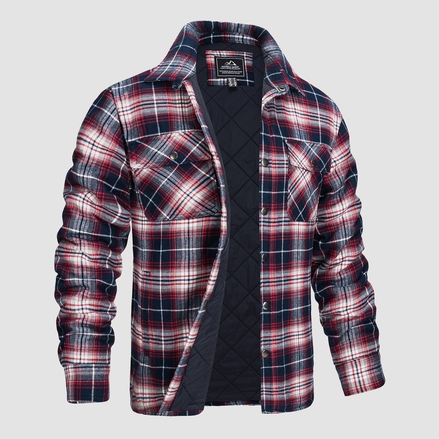 Luke - Checkered Bomber Jacket | Last Day 80% Off!