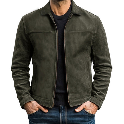 Men's Classic Fashion Zipper Leather Jacket | Last day 80% off!