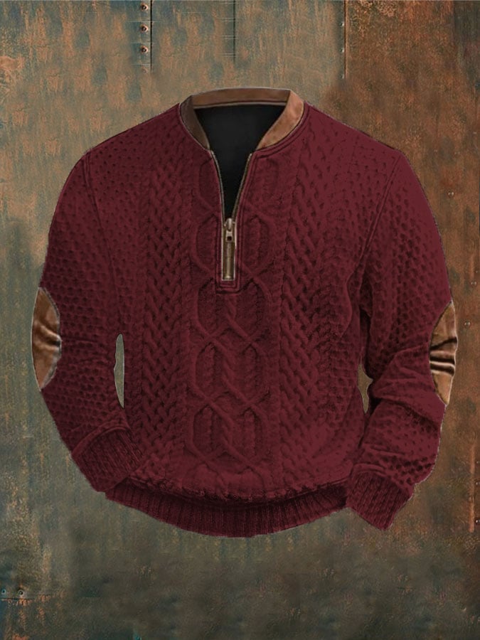Men's Western Retro Textured Printed Sweatshirt Last Day 80% Off!