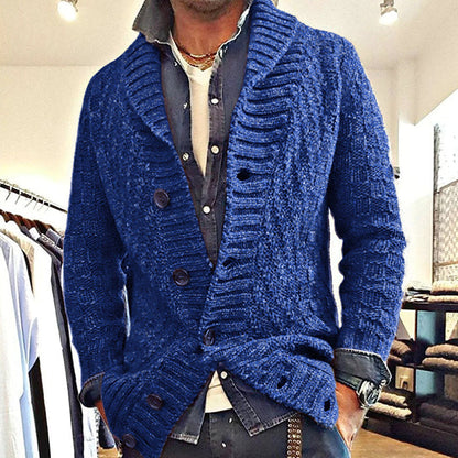 Men's Vintage Lapel Knit Cardigan Jacket| Last day 80% off!