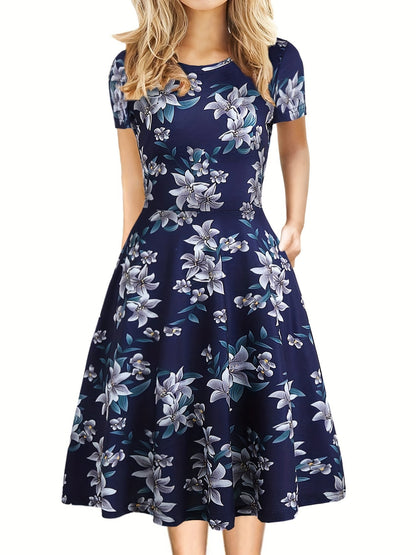 Evelyn Quinn | Retro A-Line Summer Dress | Last Day 80% Off!