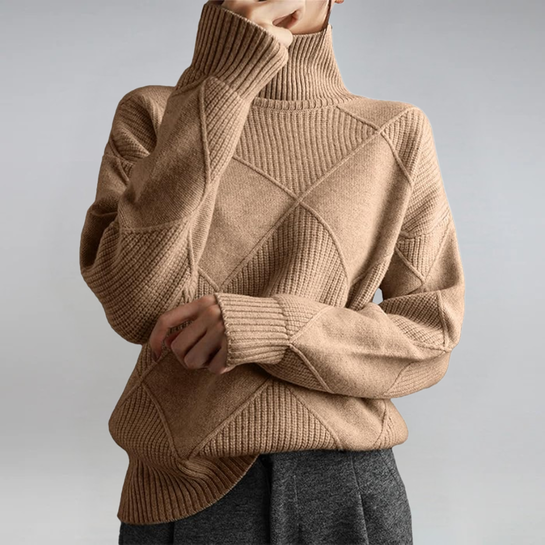 Lauren | Luxe Cashmere Turtleneck Sweater | Last Day 80% Off!