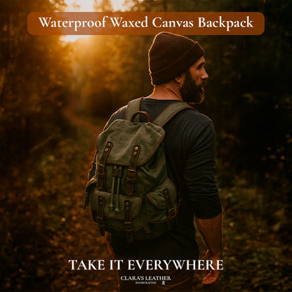 John - Heavy-Duty Canvas Hiking Backpack | Last day 80% off!
