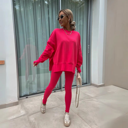 Yachi™ - Casual Long Sleeve Sweatshirt and Pants Set | Last Day 80% Off!