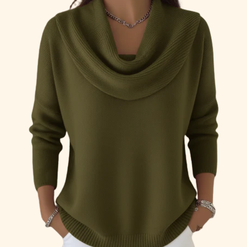 Elliza | Sweater with Collar | Last Day 80% Off!