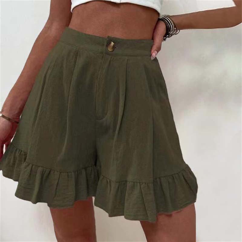 Kissha™ - Flowing Ruffle Hem Shorts | Last Day 80% Off!
