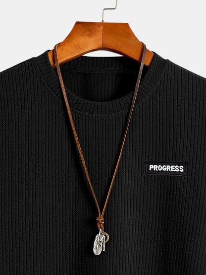 Textured Structured Sweater with Round Neck | Last day 80% off!