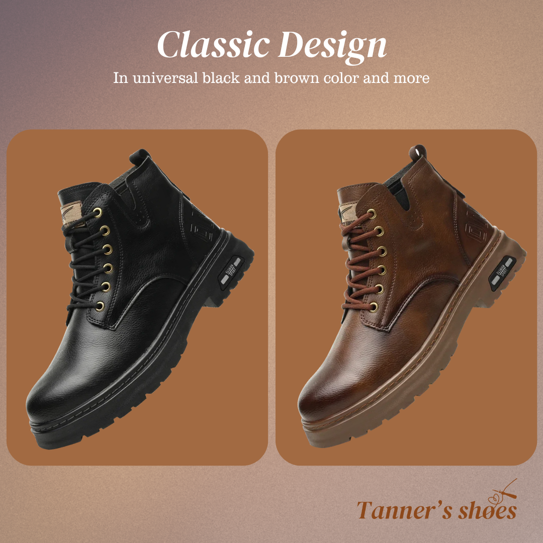 Walter | Cool Lace-Up Boots With Side Zip For Men | Last day 80% off!