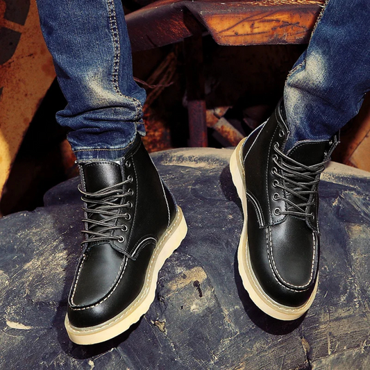 Harrison™ Vintage Leather Boots — Rugged Build, Premium Comfort