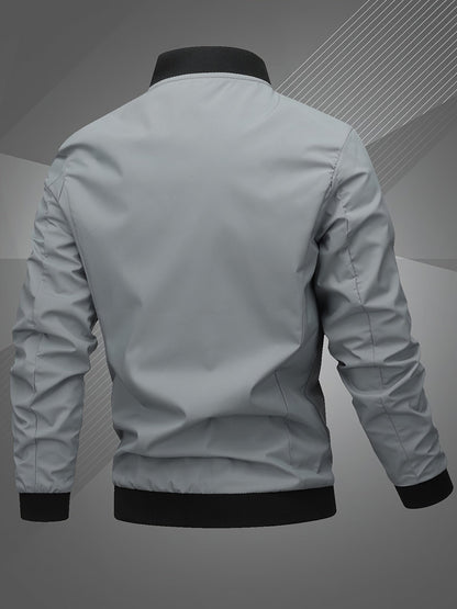 Harm | Casual Bomber Jacket with Long Sleeves | Last Day 80% Off!