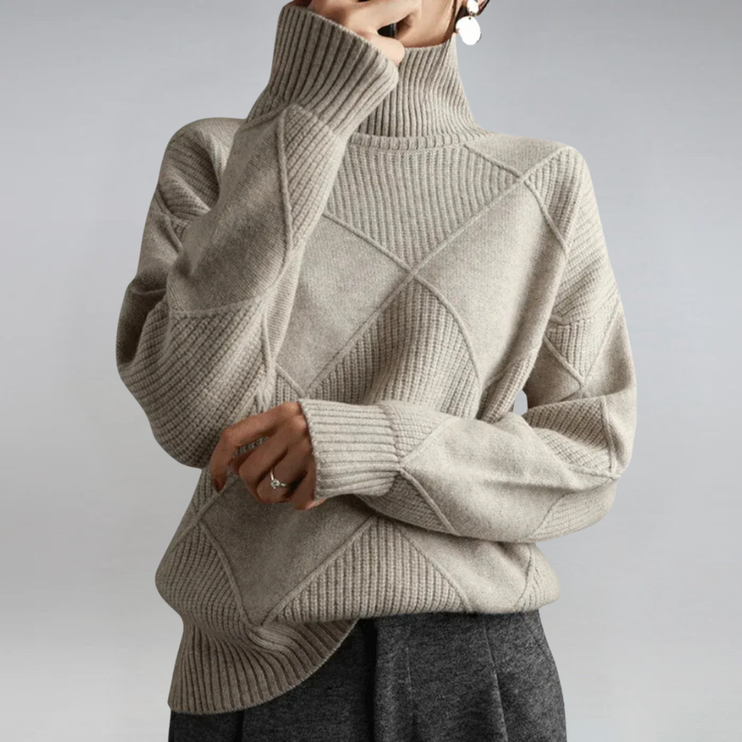 Lauren | Luxe Cashmere Turtleneck Sweater | Last Day 80% Off!