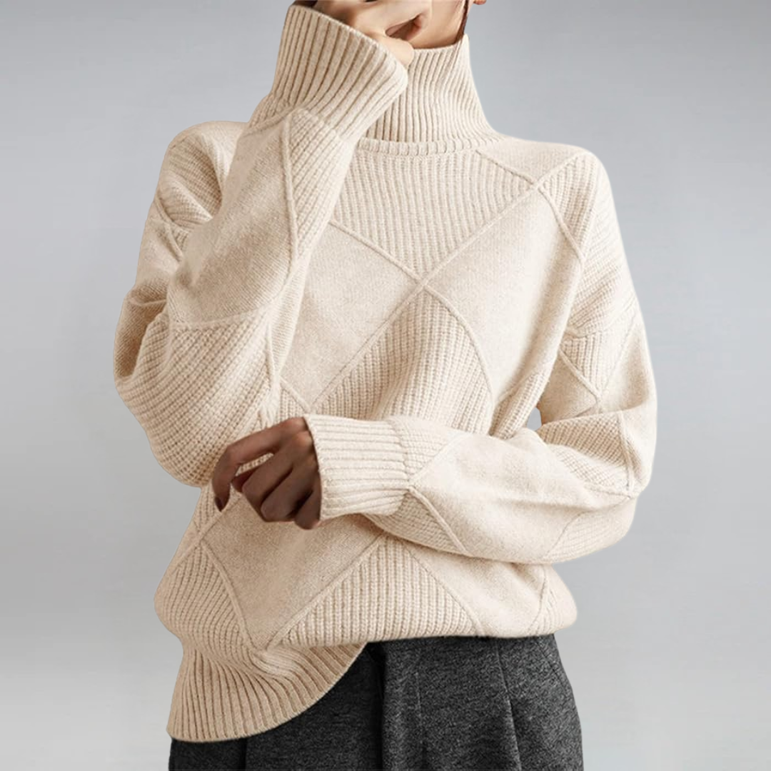 Lauren | Luxe Cashmere Turtleneck Sweater | Last Day 80% Off!
