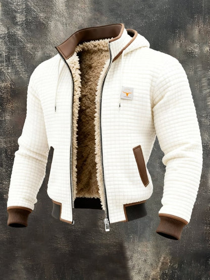 Men's outdoor jacket with retro structure and square check pattern | Last Day 80% Off!