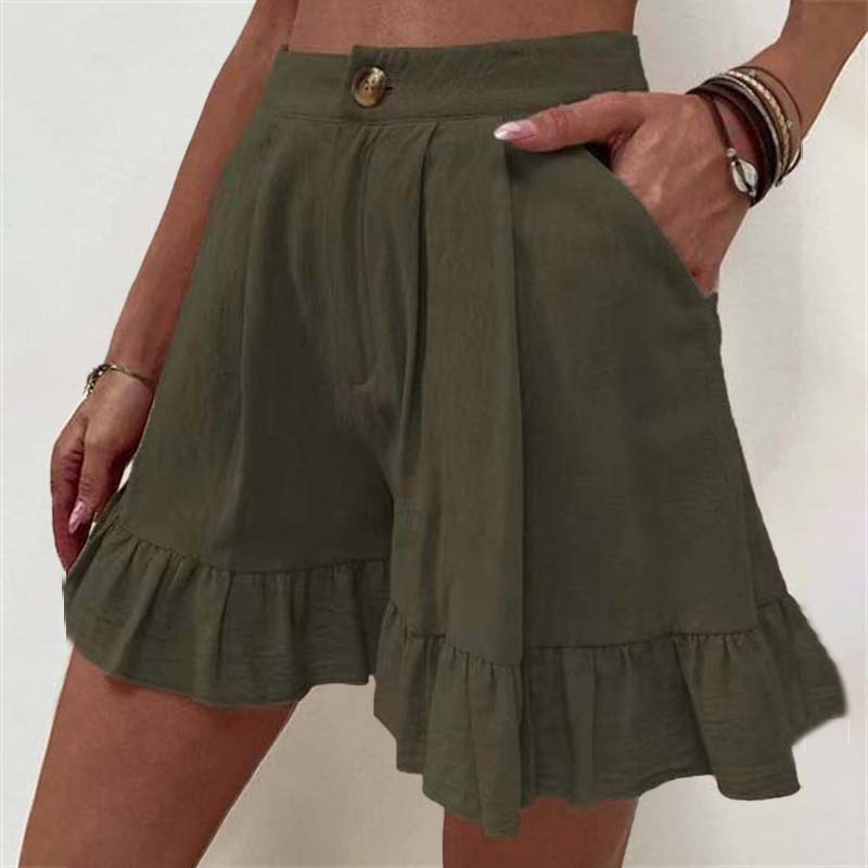 Kissha™ - Flowing Ruffle Hem Shorts | Last Day 80% Off!