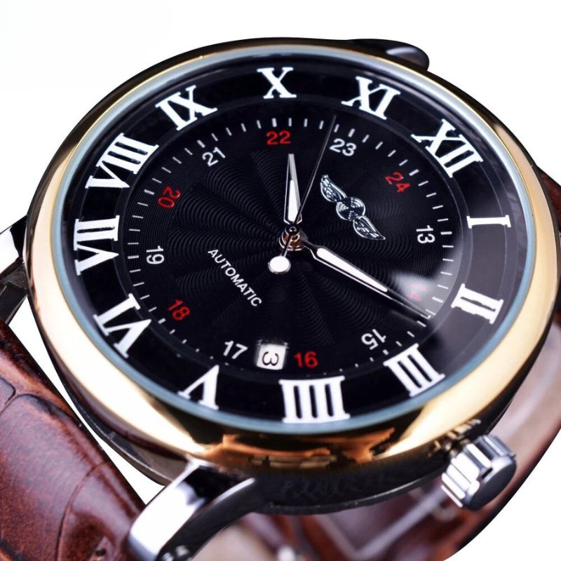 Luxury Automatic Leather Watch™ - Wilson | Last Day 80% Off!