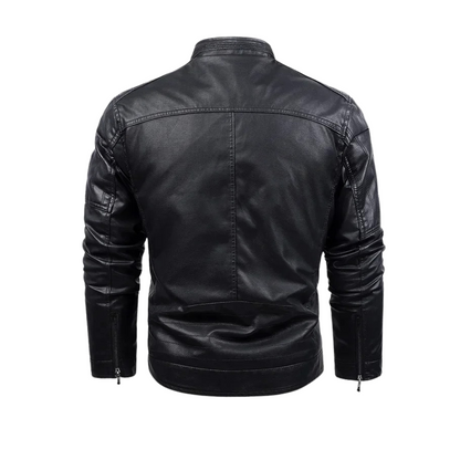 Retro Fleece Lined Leather Jacket | Last Day 80% Off!