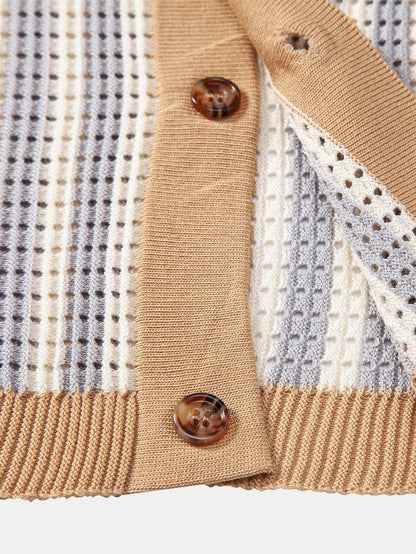 Striped Eyelet Crocheted Shirt | Last day 80% off!