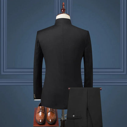 Men's Slim Fit 3-Piece Suit – Blazer, Waistcoat & Trousers Set Last Day 80% Off!
