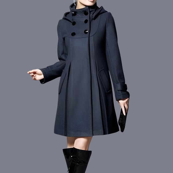 Solvara™ - Elegant Jacket with Double Pockets and Hood | Last Day 80% Off!