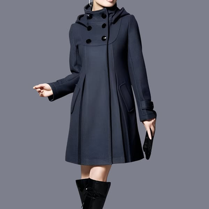 Solvara™ - Elegant Jacket with Double Pockets and Hood | Last Day 80% Off!