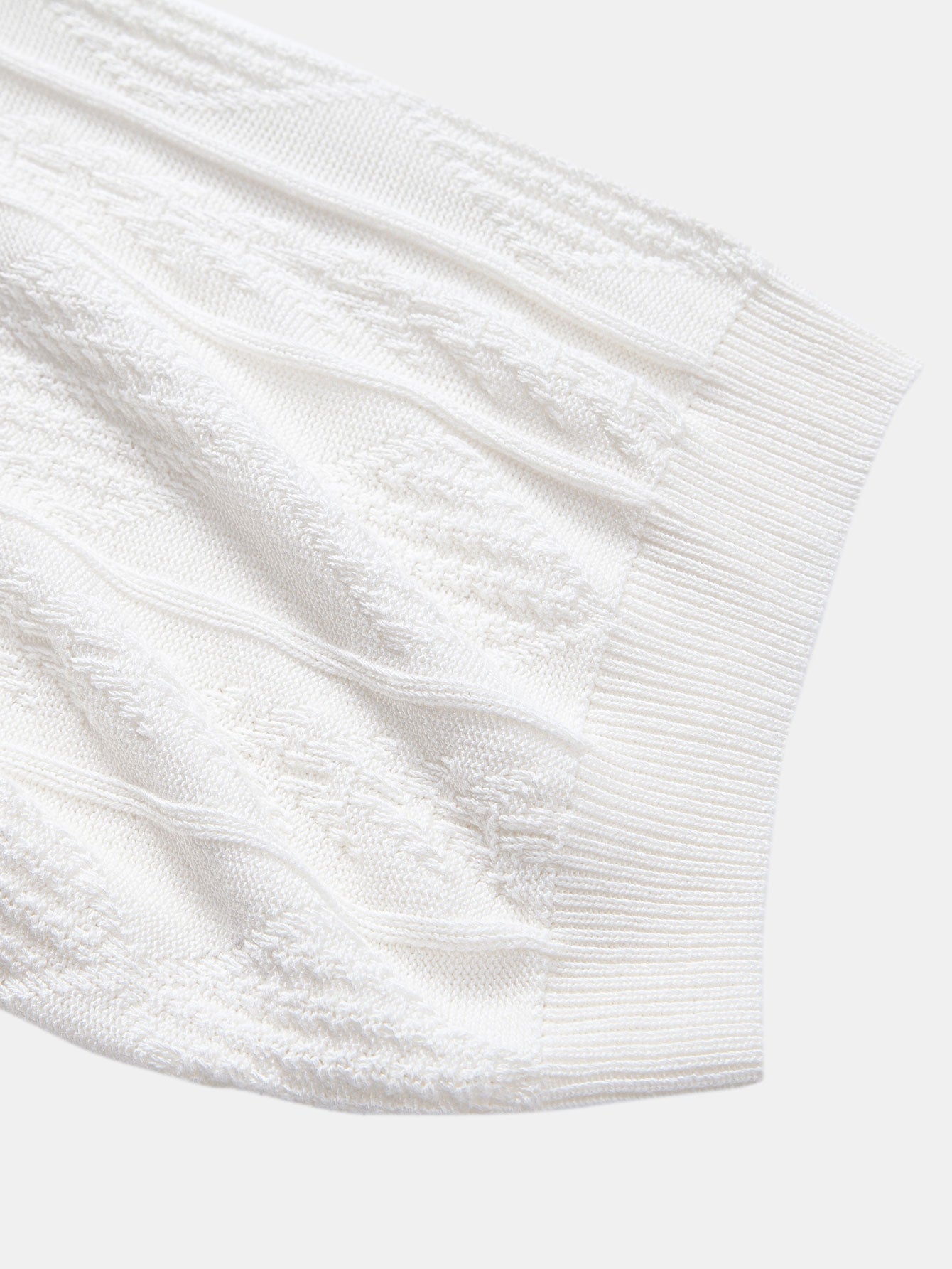 Geometric Jacquard Knitted Polo Shirt & Slim Fit Tapered Trousers | Last day 80% off!